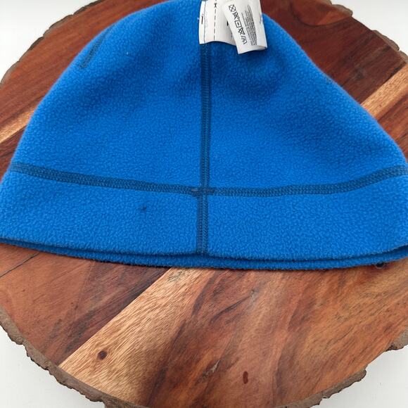 North Face Beanie Youth Medium Blue Fleece Lined Winter Hat Ski Gorpcore EUC - Picture 9 of 10